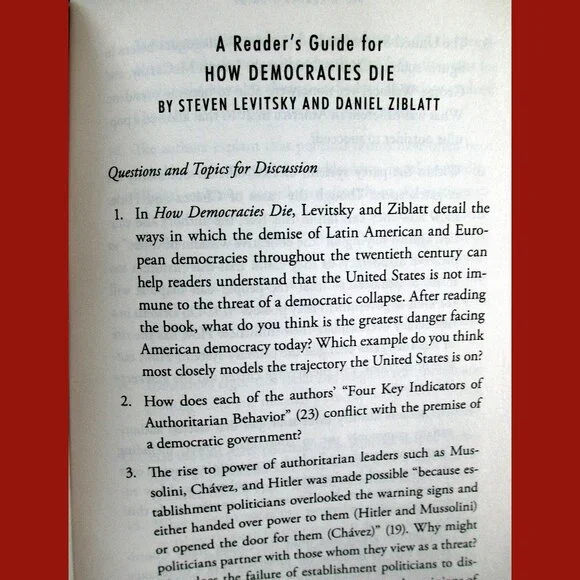 Book: How Democracies Die by Steven Levitsky & Daniel Ziblatt - Picture 14 of 16